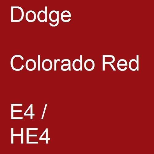 Dodge, Colorado Red, E4 / HE4.